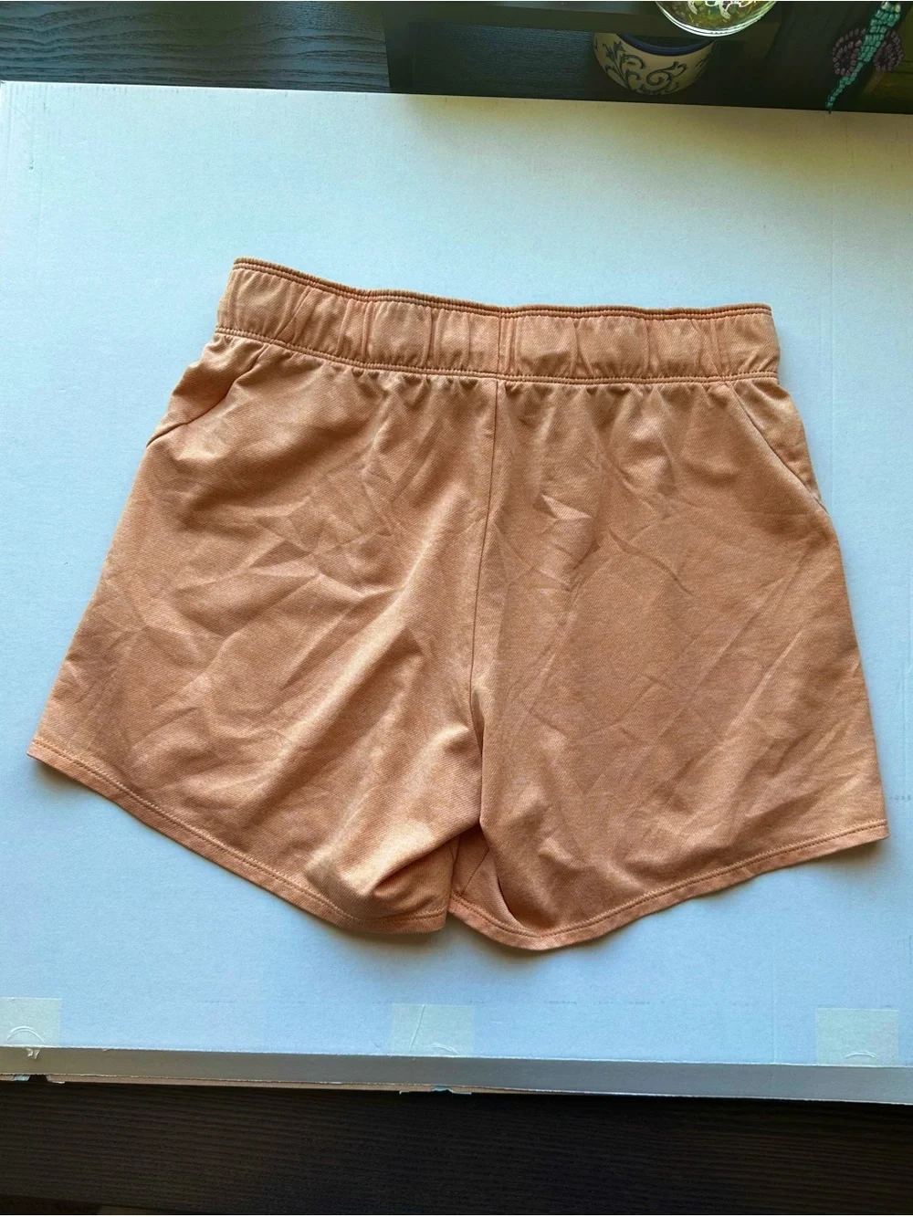 Nike Peach and Gray Performance Athletic Shorts Dri-FIT Running Gym Women